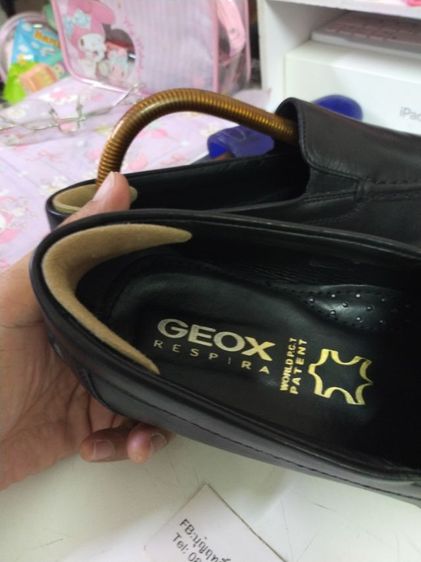 รองเท้า หนังแท้ GEOX RESPIRA ไซซ์ 43 วัดได้ 27.5-28ซม.สภาพดีใหม่ 90กว่าเปอร์เซนต๋ หนังนุ่มใส่สบายเท้า ของจริงสีสดกว่าในรูปติดตรงส้นเพิ่มความนุ่มนวล รูปที่ 8