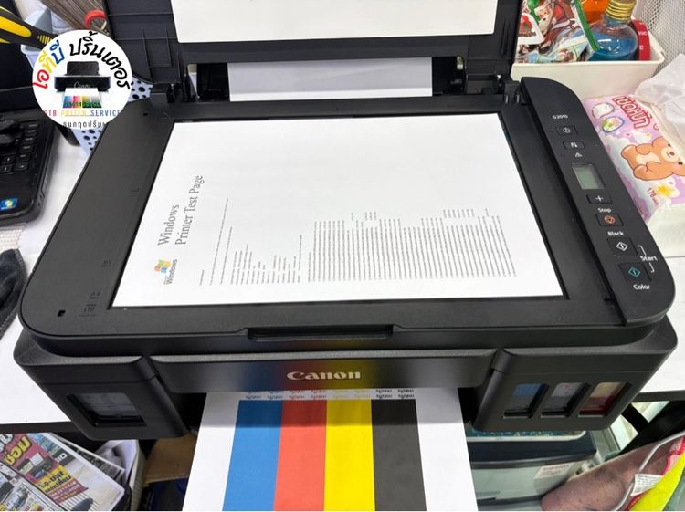ปริ้นเตอร์Canon G2010 พร้อมใช้งาน สภาพดี สีออกครบ เต็มทุกสี ปริ้น สแกน ถ่ายเอกสาร ปริ้นสี ปริ้นขาวดำ ✅ รูปที่ 4