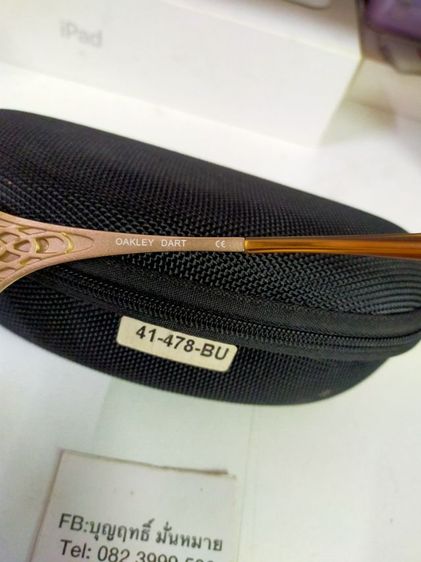 แว่นกันแดด Oakley Dart 05-672  ของแท้ กรอบPolished Gold เลนส์ Bronze Vintage ยุคY2Kหายากแล้ว สภาพดีสวยๆ รูปที่ 7