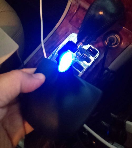 Blue LED Blinking Shark Fin Antenna Light Made in Japan รูปที่ 3