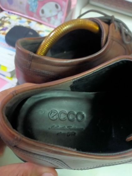 รองเท้าหนังแท้ ecco ไซซ์ 43 วัดได้ 28ซม. สภาพใหม่ ไม่มีตำหนิหนังนิ่ม ใส่นุ่มเท้า ใส่สบาย ข้างในสะอาด พื้นดี รูปที่ 7