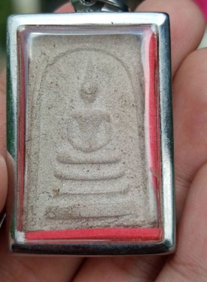 หลวงพ่อพรหม วัดช่องแค 
สมเด็จเนื้อผงหลังตรายาง ปี2515 รูปที่ 2