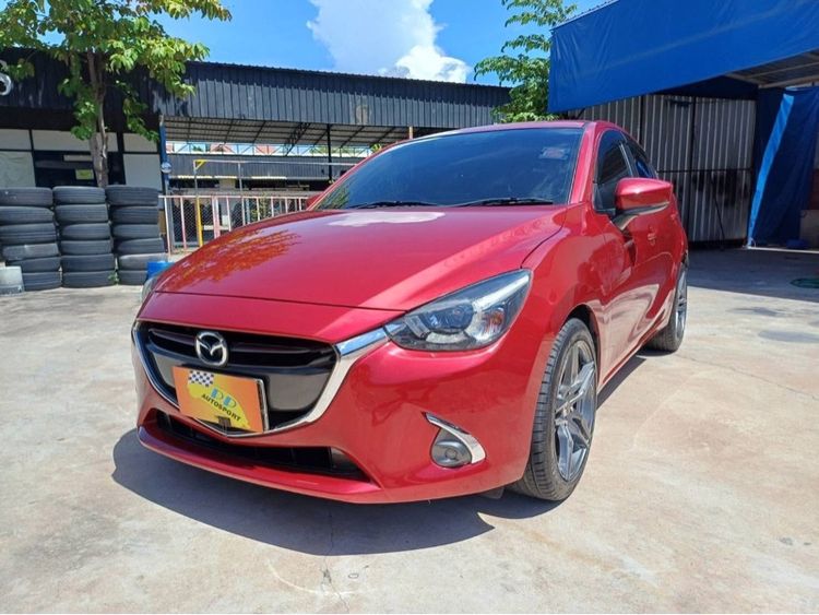 Mazda Mazda 2 2017 1.5 XD High Plus Sedan ดีเซล ไม่ติดแก๊ส เกียร์อัตโนมัติ แดง รูปที่ 4