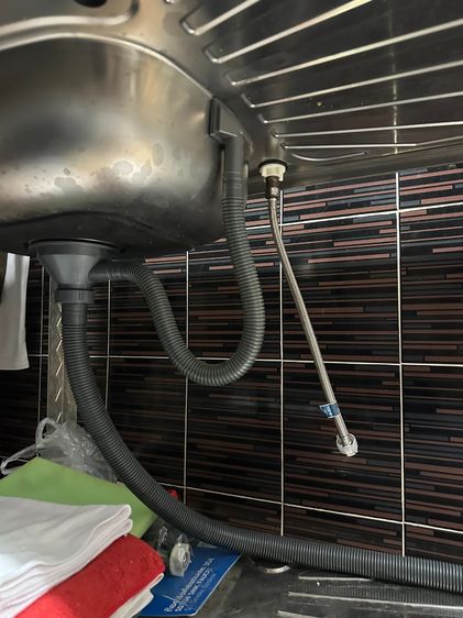 อ่างล้างจาน ซิงค์ล้างจาน 1 หลุม 2 ชั้น สแตนเลส 100 เปอ ใช้งานน้อย รูปที่ 2