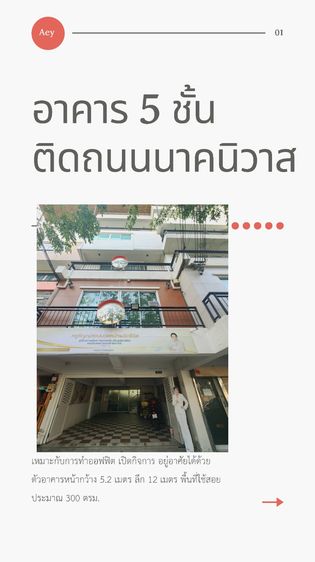 🏢 อาคารพาณิชย์ 5 ชั้น ติดถนนใหญ่ นาคนิวาส (ลาดพร้าว 71) เหมาะทำธุรกิจ