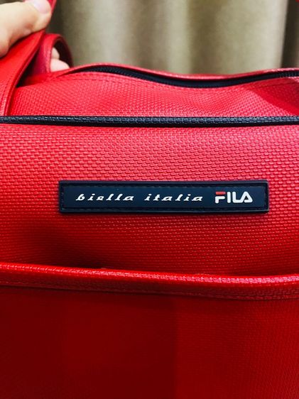 กระเป๋า FILA แท้ 💯FILA Biella Italia Shoulder Bag  สีแดง กันน้ำ ส่งฟรี  รูปที่ 11