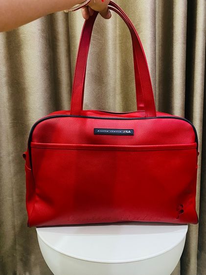 กระเป๋า FILA แท้ 💯FILA Biella Italia Shoulder Bag  สีแดง กันน้ำ ส่งฟรี  รูปที่ 10