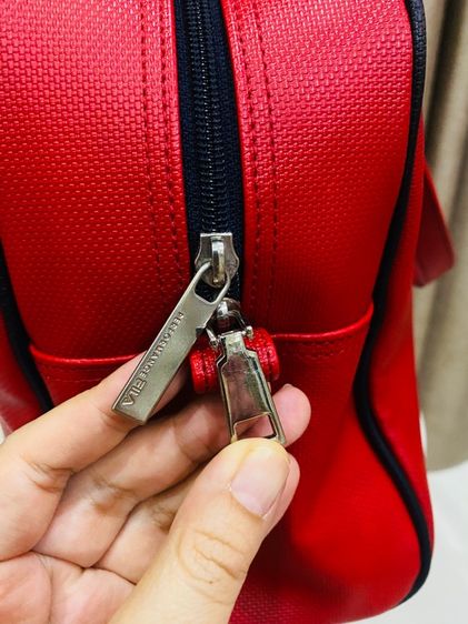 กระเป๋า FILA แท้ 💯FILA Biella Italia Shoulder Bag  สีแดง กันน้ำ ส่งฟรี  รูปที่ 8