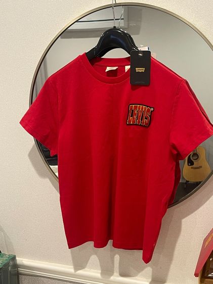 👕 เสื้อยืดเด็ก Levi's สีแดงสด - โลโก้แท้ ปักนูน งานสวย ดูดี รูปที่ 3