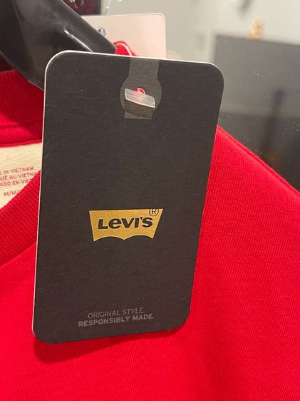 👕 เสื้อยืดเด็ก Levi's สีแดงสด - โลโก้แท้ ปักนูน งานสวย ดูดี รูปที่ 8