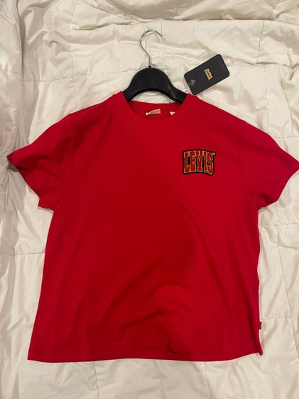 👕 เสื้อยืดเด็ก Levi's สีแดงสด - โลโก้แท้ ปักนูน งานสวย ดูดี รูปที่ 2