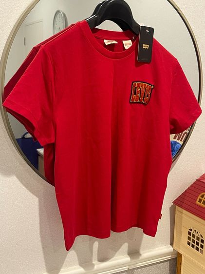 👕 เสื้อยืดเด็ก Levi's สีแดงสด - โลโก้แท้ ปักนูน งานสวย ดูดี รูปที่ 6