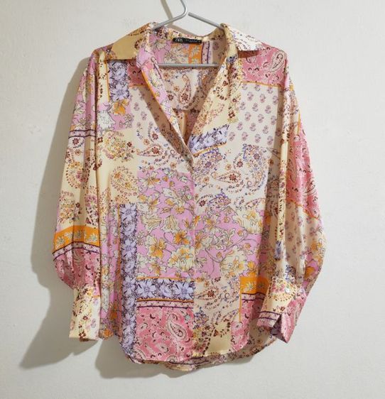 ซาร่าเชิ้ตหญิงลาย ชมพู รูปที่ 8