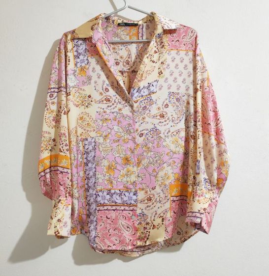 ซาร่าเชิ้ตหญิงลาย ชมพู รูปที่ 4