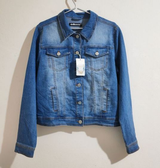 แจ็คเก็ตยีนส์-สั้น ผู้หญิง รูปที่ 3