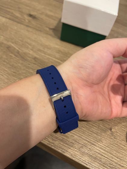 🔥🔥 LACOSTE ของแท้ - สายซิลิโคนสีน้ำเงิน - งานเท่ ใส่จริงสวยมาก 🔥🔥 รูปที่ 9