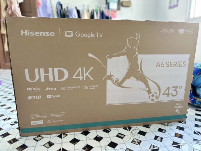 นัดรับระยอง ทีวีใหม่ 4K ขนาด 43 นิ้ว รุ่น 6A Series ยังไม่เปิดกล่องจับฉลากได้ แต่ไม่ได้ใช้เลยจะขาย ทดสอบก่อนรับได้ รูปที่ 2