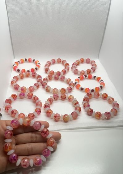 สร้อยข้อมือลูกปัดหินธรรมชาติ