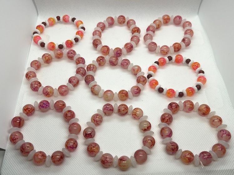 สร้อยข้อมือลูกปัดหินธรรมชาติ รูปที่ 2