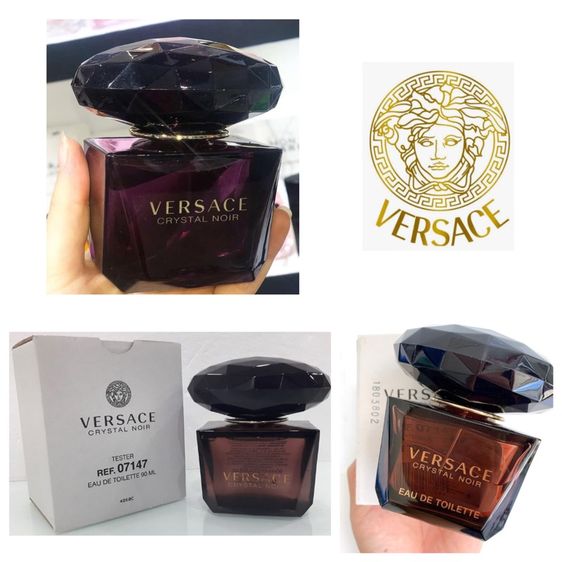 น้ำหอมแท้ 💯Versace Crystal Noir 90ml (Tester Box)  กลิ่นหรู ลึกลับ เซ็กซี่ มีคลาส