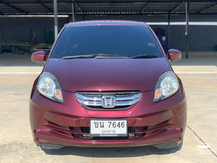 Honda Brio 2013 1.2 Amaze V Sedan เบนซิน เกียร์อัตโนมัติ แดง รูปที่ 3