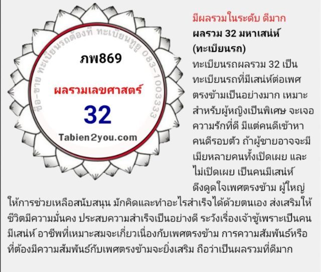 เลขทะเบียนสวย 869 รูปที่ 2