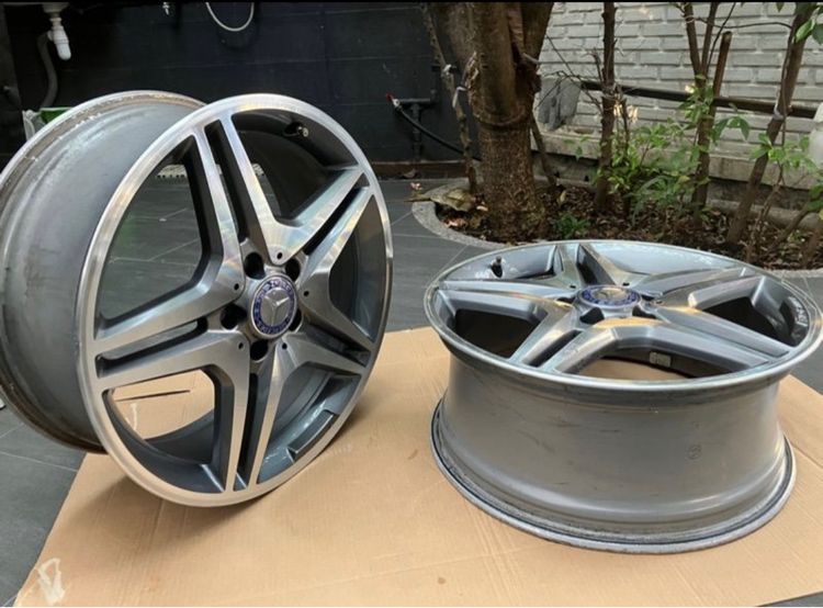 วงละ 6800 เศษล้อ Benz CLA W117 มี 2 วง 5 รู 112 ของแท้มือสอง สภาพดี รูปที่ 2