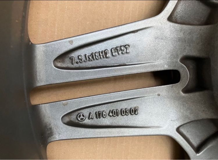 วงละ 6800 เศษล้อ Benz CLA W117 มี 2 วง 5 รู 112 ของแท้มือสอง สภาพดี รูปที่ 10