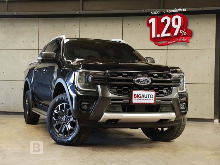 รถ Ford Ranger 2.0 Hi-Rider Wildtrak สี ดำ
