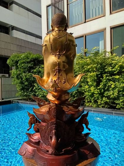 3 พระอรหันต์ประทานทรัพย์ พระสังกัจจายน์ พระสีวลี พระอุปคุต สูง 28 นิ้ว วัตถุมงคลครูบาอริยชาติ วัดแสงแก้วโพธิญาณ  ออกแบบโดย ศิลปิน สุธา แก้ววังปา สวยงดงามมาก รูปที่ 14