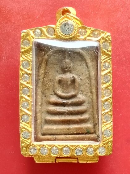 พระสมเด็จวัดระฆัง พิมพ์ใหญ่ 2410 เนื้อผงวัดระฆัง ผงพระรอดลำพูน หลังปูไต่