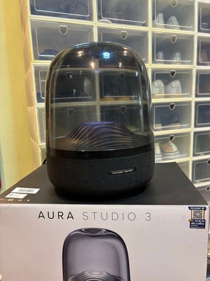 ลำโพง Harman Kardon Aura Studio3 Wireless Speaker Black  รูปที่ 8