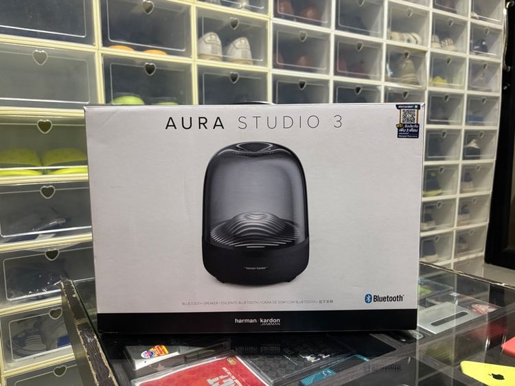 ลำโพง Harman Kardon Aura Studio3 Wireless Speaker Black 