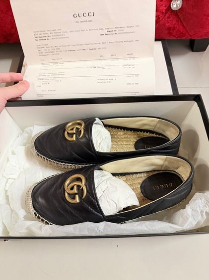 gucci espadrille หนัง ใบเสร็จไทย