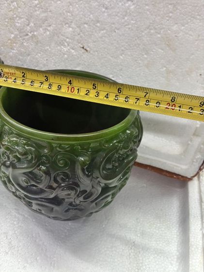 โถหยกคู่แกะสลักลวดลายสวยสมบูรณ์สนใจทักแชทได้ค่ะ รูปที่ 2