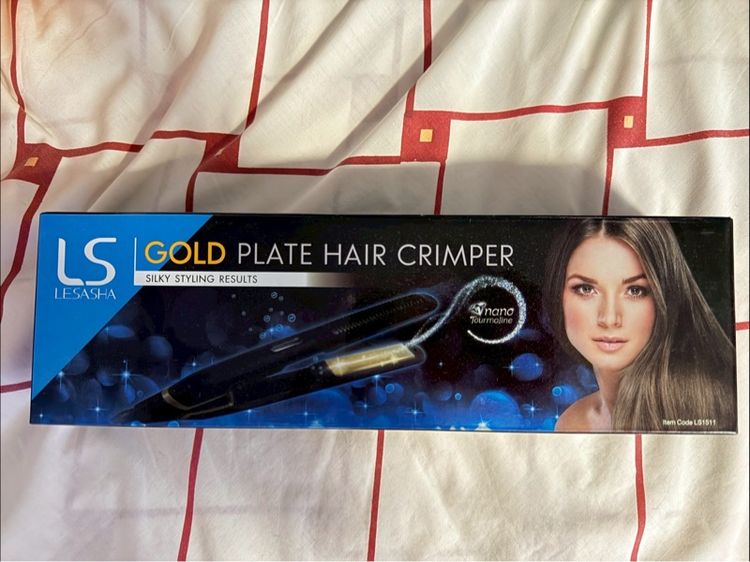 อุปกรณ์เสริมความงาม LS Gold Plate hair straightener  เครื่องหนีบผม 