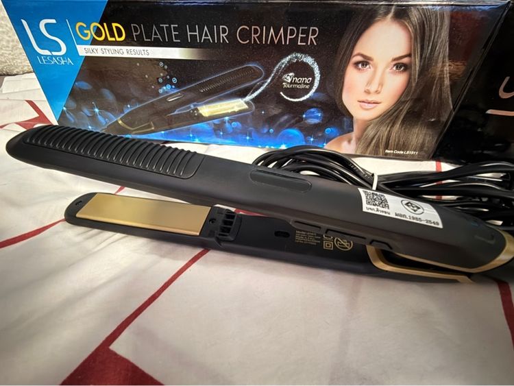 LS Gold Plate hair straightener  เครื่องหนีบผม  รูปที่ 4
