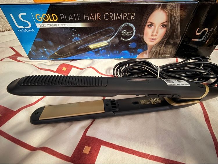 LS Gold Plate hair straightener  เครื่องหนีบผม  รูปที่ 3