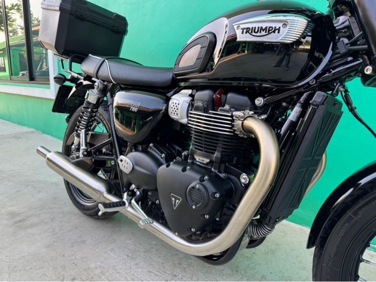 Triumph T100 ปี2025 วิ่ง8,000 โล ใหม่จัดมือเดียว รูปที่ 18