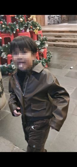 ชาย น้ำตาล M อื่นๆ เสื้อหนังsheinเด็ก