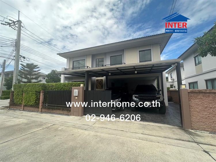 บ้านเดี่ยว 2 ชั้น 54.6 ตร.ว. เดอะ แพลนท์ บางนา-วงแหวน ใกล้ปั้มน้ำมันบางจาก สาขาสุขาภิบาล2 ถนนกาญจนาภิเษก ถนนลาดกระบัง (ถนนสุขาภิบาล2) บางพลี
