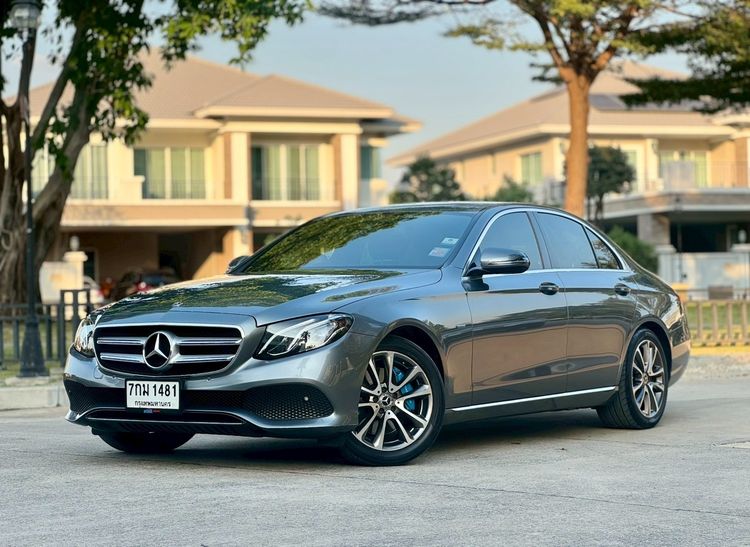 Mercedes-Benz E-Class 2018 E350 Sedan ปลั๊กอินไฮบริด (PHEV) ไม่ติดแก๊ส เกียร์อัตโนมัติ เทา