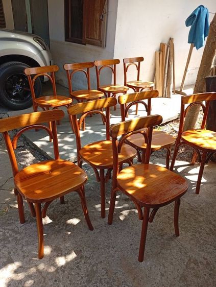 เก้าอี้ พนักพิง ไม้เชอร์รี่ อย่างดี พร้อมส่ง ทั้งหมดมี 13 ตัว ราคาคุยได้  ตัวเดียวก็ขาย รูปที่ 9