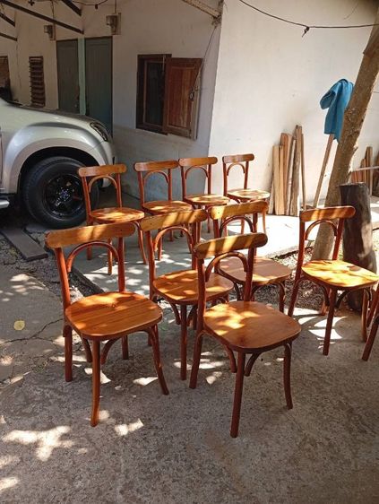 เก้าอี้ พนักพิง ไม้เชอร์รี่ อย่างดี พร้อมส่ง ทั้งหมดมี 13 ตัว ราคาคุยได้  ตัวเดียวก็ขาย รูปที่ 10