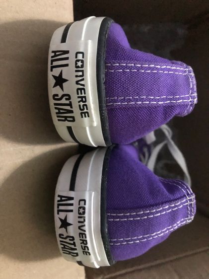 ผ้า รองเท้าผ้าใบ UK 6.5 | EU 40 | US 7 Converse All Star สีม่วง สภาพดี ของแท้ มือสอง สามห้าศูนย์ ส่งฟรี