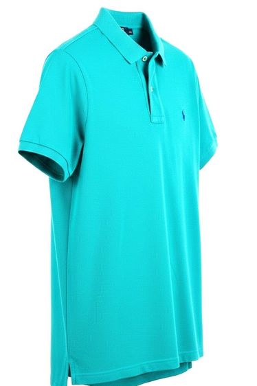 POLO RALPH LAUREN pique cotton polo shirt Green รูปที่ 6