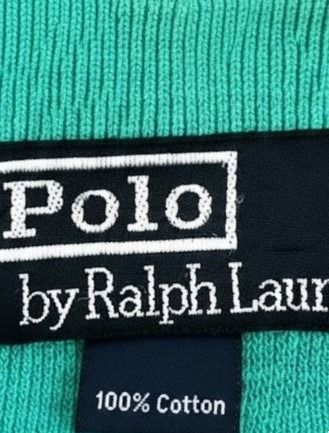 POLO RALPH LAUREN pique cotton polo shirt Green รูปที่ 2