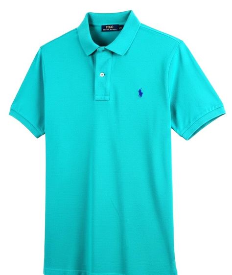 POLO RALPH LAUREN pique cotton polo shirt Green รูปที่ 4