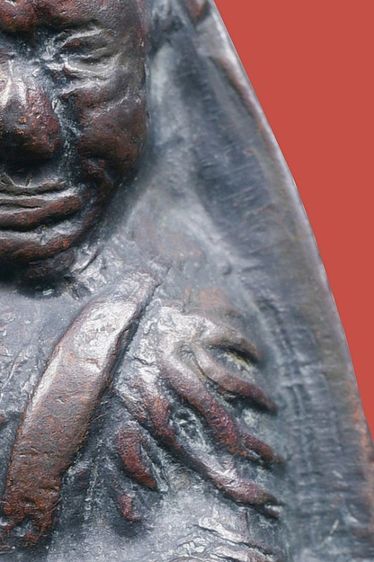 พระหลวงปู่ทวด วัดช้างให้ หลังเตารีด ปี 05 ปั๊มซ้ำใหญ่ปีกกว้าง รูปที่ 13