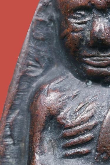 พระหลวงปู่ทวด วัดช้างให้ หลังเตารีด ปี 05 ปั๊มซ้ำใหญ่ปีกกว้าง รูปที่ 12